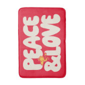 Tapis De Bain cacahuètes | Woodstock Peace & Love (Devant (Vertical))