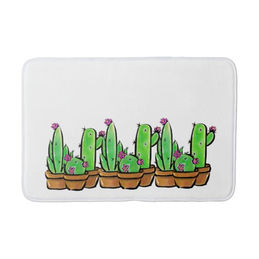 Tapis De Bain Cactus cactus cactus succulents (Devant)