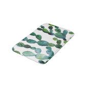 Tapis De Bain Cactus Craze : Tendance de l'aquarelle tropicale (Angle)