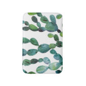Tapis De Bain Cactus Craze : Tendance de l'aquarelle tropicale (Devant (Vertical))