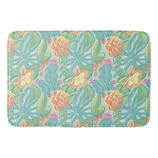 Tapis De Bain Cactus et plante Jardin botanique désert Vert Oran
