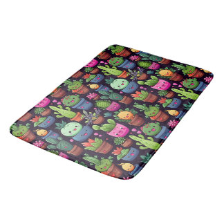 Tapis de Bain Cactus Kawaii