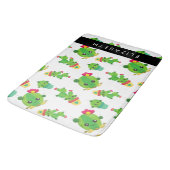 Tapis De Bain Cactus mignons, Cactus Motif, Succulent, Votre Nom (Angle)