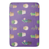 Tapis De Bain Cactus Succulents de Dessert Vert dans les pots (devant Vertical)