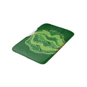 Tapis De Bain Cactus vert : motif abstrait naturel. (Angle)