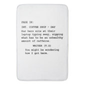 Tapis De Bain Cadeau pour le scénariste - scène drôle de (devant Vertical)