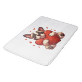 Tapis De Bain Cadeaux de la Saint-Valentin Pitbull (Angle)