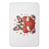 Tapis De Bain Cadeaux de la Saint-Valentin Pitbull (devant Vertical)