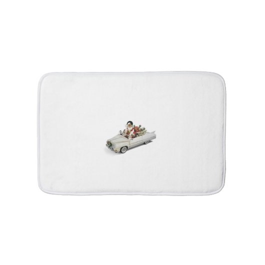 TAPIS DE BAIN ***CADILLAC CONDUCTEUR SANTA CLAUS*** (Devant)