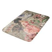 Tapis De Bain Café Lady Victorian Femme Rose Classy (Angle)