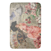 Tapis De Bain Café Lady Victorian Femme Rose Classy (devant Vertical)
