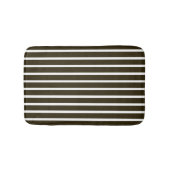 Tapis De Bain Café Mocha Neutral Stripes (Devant)