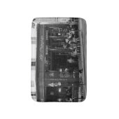 Tapis De Bain Café noir et blanc dans Montmartre, Paris (Devant (Vertical))