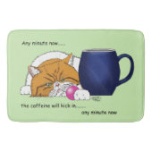 Tapis De Bain Café orange Bleu Mug (Devant)