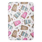 Tapis De Bain Cafés, Haricots, Coeurs, Amateur De Café (devant Vertical)