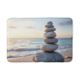 Tapis De Bain Cairn Rocks sur l'océan