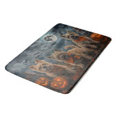 Tapis De Bain Cairn Terrier Halloween Squelettes (Angle)