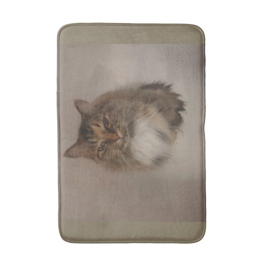 Tapis De Bain Calico Cat Bath Mat (Devant (Vertical))