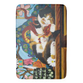 Tapis De Bain Calico Cat Dragon Rouge (devant Vertical)