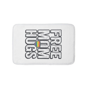 Tapis De Bain Câlins gratuits de maman Fierté Cœur Vintage T-Shi