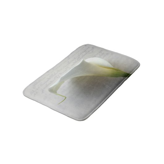 Tapis De Bain Calla lily sur l'ancien script (Angle)