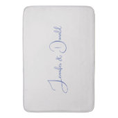 Tapis De Bain Calligraphie tendance écriture classique simple pe (devant Vertical)