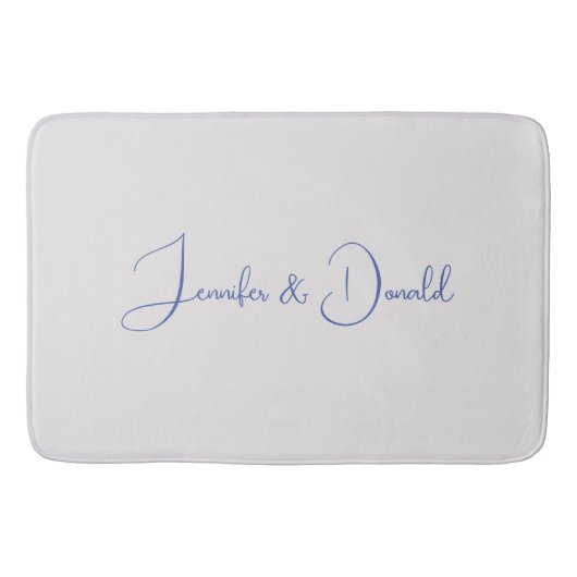Tapis De Bain Calligraphie tendance script classique personnel s (Devant)