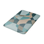 Tapis De Bain Calques Roches du milieu du siècle Turquoises (Angle)