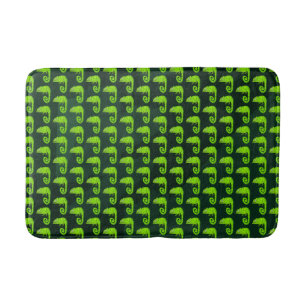 Tapis De Bain Caméléon vert mignon