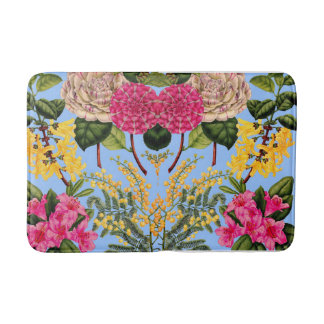 Tapis De Bain camélia, forsythia, rhododendron et acacia