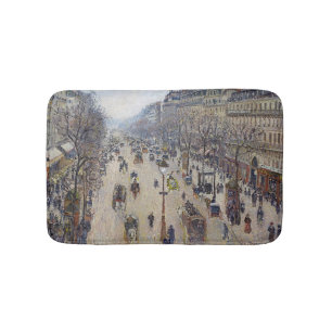 Tapis De Bain Camille Pissarro - Boulevard Montmartre, matin