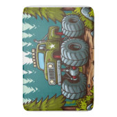 Tapis De Bain Camion Monster Vert dans la forêt (devant Vertical)