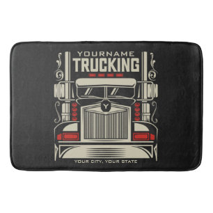 Tapis De Bain Camion personnalisé 18 Routeur BIG RIG Trucker
