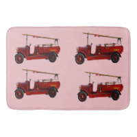 Camion Vintage Rouge Avec Échelle De Survol,