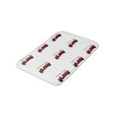 Tapis De Bain Camions Red Fire vintages, (Angle)