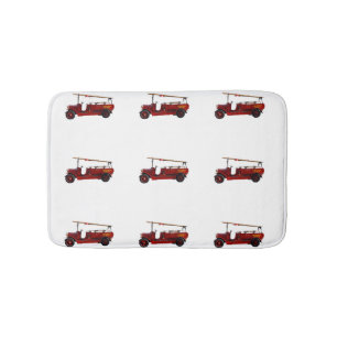 Tapis De Bain Camions Red Fire vintages,