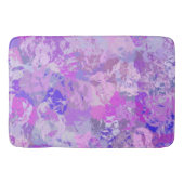 Tapis De Bain Camo Abstrait tendance rose violet bleu (Devant)