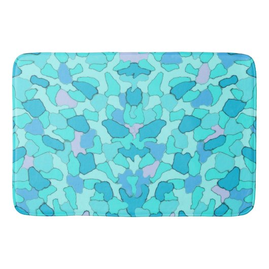 Tapis De Bain Camo Aqua (Devant)