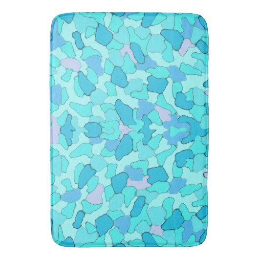 Tapis De Bain Camo Aqua (devant Vertical)