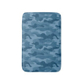 Tapis De Bain Camo Monocolore Bleu Acier (Devant (Vertical))