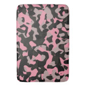 Tapis De Bain Camo rose et noir (devant Vertical)