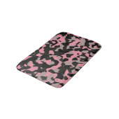 Tapis De Bain Camo rose et noir (Angle)