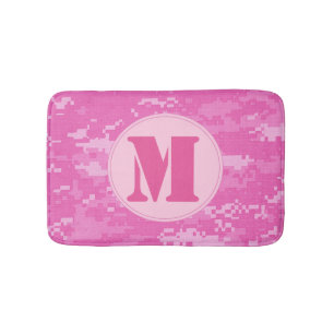 Tapis De Bain Camouflage Camo de l'ARMÉE rose Motif
