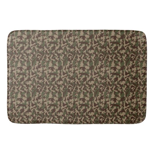 Tapis De Bain Camouflage en bois profond (Devant)