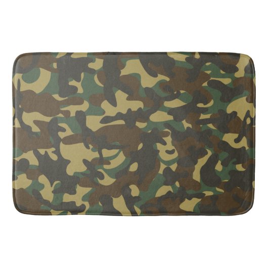 Tapis De Bain Camouflage forestier (Devant)