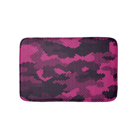 Tapis De Bain Camouflage hexagonal, texture militaire arrière - (Devant)