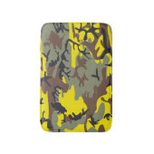 Tapis De Bain Camouflage jaune et Brown, Militaire, Armée (Devant (Vertical))
