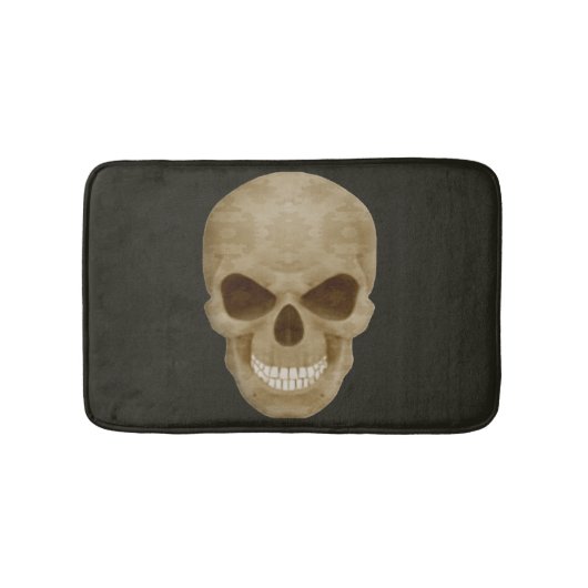 Tapis De Bain Camouflage Mat de bain crâne (Devant)