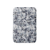 Tapis De Bain Camouflage numérique gris argent à l'esprit urbain (Devant (Vertical))