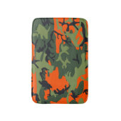 Tapis De Bain Camouflage orange et vert, Militaire, Armée (Devant (Vertical))